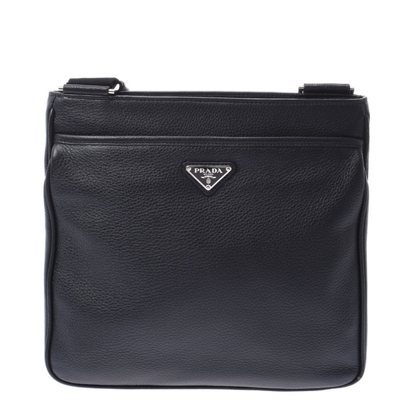 Prada Shoulder Leather Bag Black - Picture 1 of 12